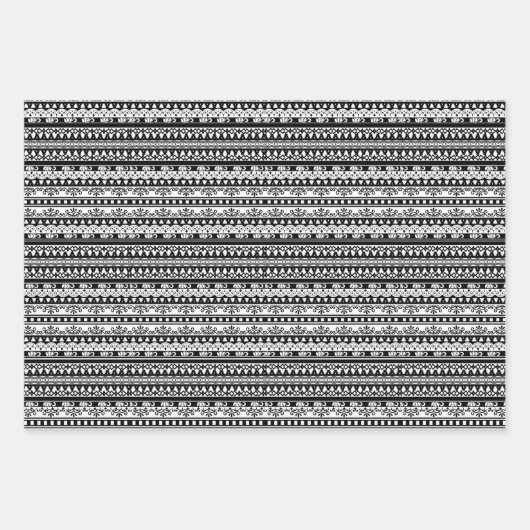 Moderne kerstboompapierbladen inpakpapier vel (Voorkant 2)