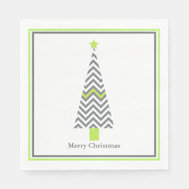 Moderne kerstboompapieren servet