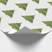 Moderne kerstboompatroonpapier cadeaupapier (Hoek)