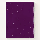 Moderne kerstboomreceptie notitieboek (Achterkant)