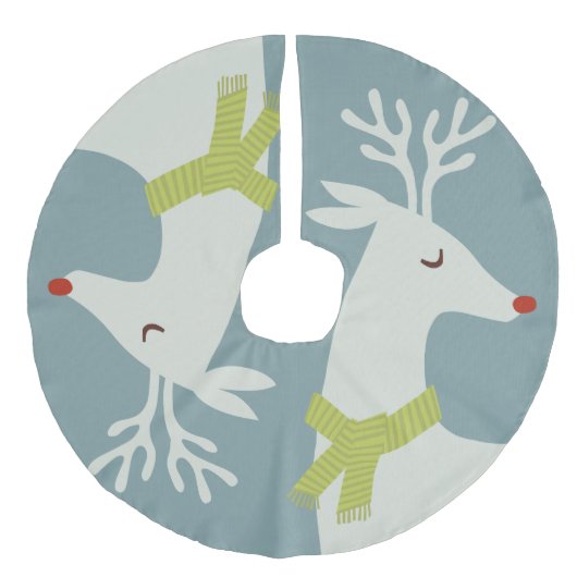Moderne kerstboomrok imitatie linnen kerstboom rok (Voorkant)