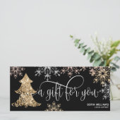 Moderne kerstboomschilfers (Staand voorkant)