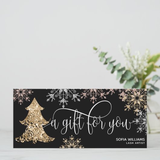 Moderne kerstboomschilfers (Staand voorkant)