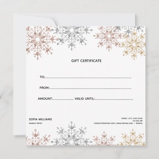 Moderne kerstboomschilfers (Achterkant)