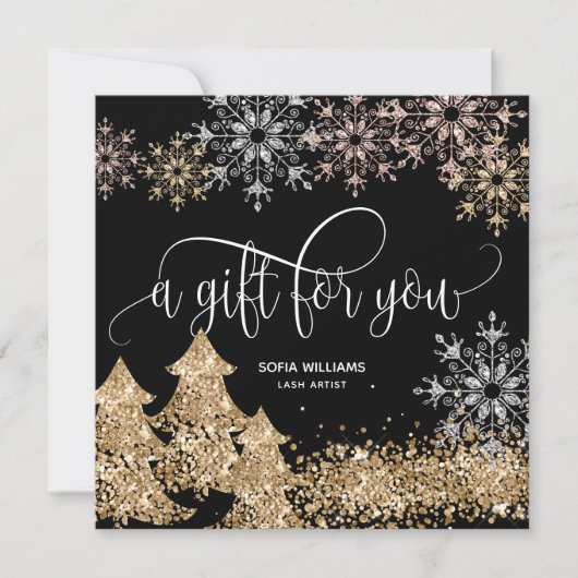 Moderne kerstboomschilfers (Voorkant)