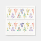 Moderne kerstboomservetten servet (Voorkant)