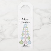 Moderne kerstboomstructuur voor parelsierplanten flessenhanger (Voorkant)