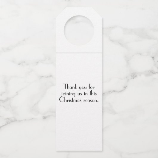 Moderne kerstboomstructuur voor parelsierplanten flessenhanger (Achterkant)