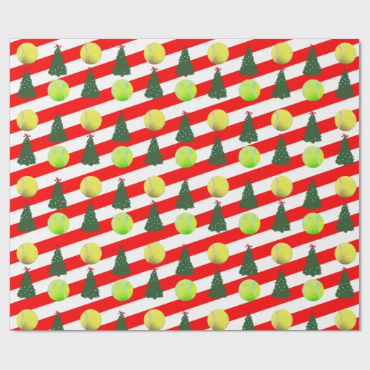 Moderne kerstboomval uit Tennis Cadeaupapier (Vlak)