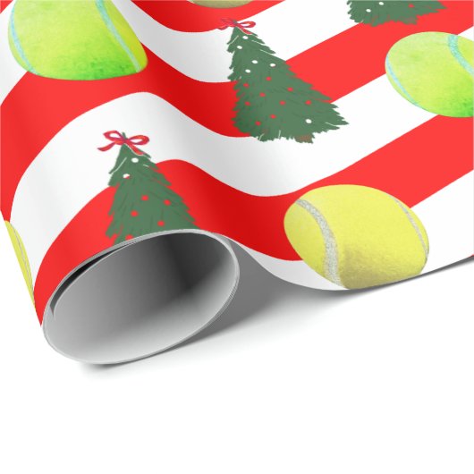 Moderne kerstboomval uit Tennis Cadeaupapier (Rol Hoek)
