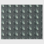 Moderne kerstboomwerkpapier cadeaupapier (Vlak)