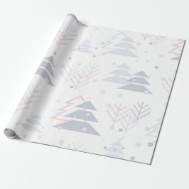Moderne kerstboomwerkpapier cadeaupapier