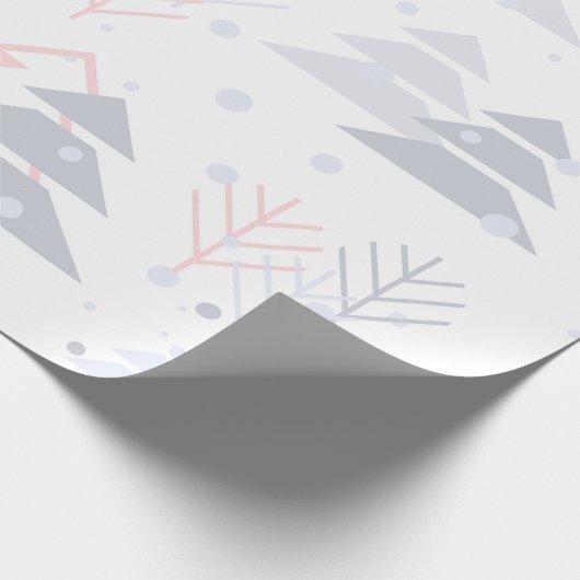 Moderne kerstboomwerkpapier cadeaupapier (Hoek)