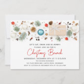 Moderne kerstbrunch feestelijke Feestdagen Kaart (Voorkant)