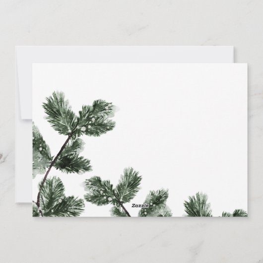 Moderne kerstbuffelfotokaart feestdagenkaart (Achterkant)