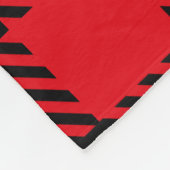 Moderne kerstbuffels, rood patroon bij herten fleece deken (Hoek)