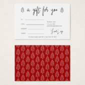 Moderne kerstcadeau met Logo Visitekaartje (Voorkant /achterkant)