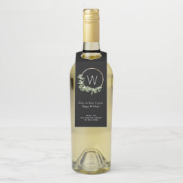 Moderne kerstcadeau voor klanten flessenhanger