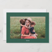 Moderne kerstcadeaukaart met briefing feestdagenkaart (Achterkant)