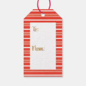 Moderne kerstcadeauLabel Cadeaulabel (Achterkant)