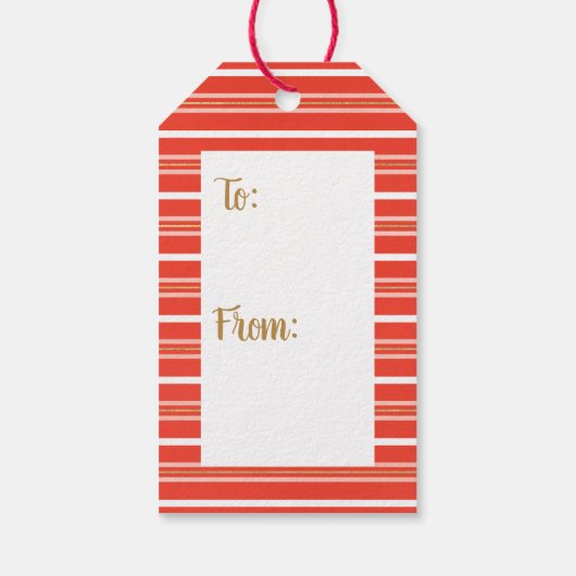 Moderne kerstcadeauLabel Cadeaulabel (Achterkant)