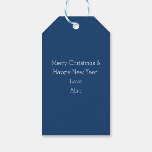 Moderne kerstcadeauLabel Cadeaulabel (Achterkant)