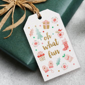 Moderne kerstcadeauLabel Cadeaulabel