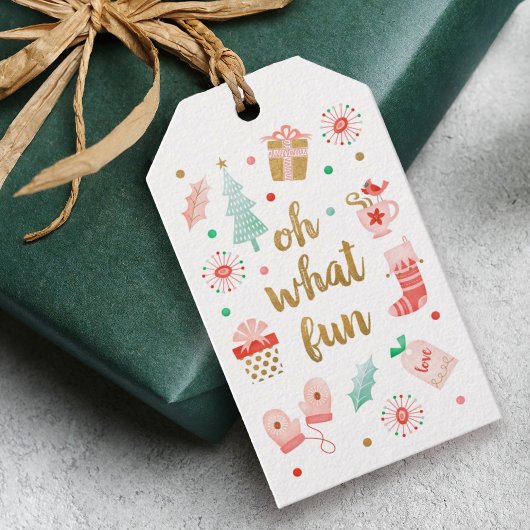 Moderne kerstcadeauLabel Cadeaulabel