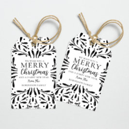 Moderne kerstcadeauLabel Cadeaulabel