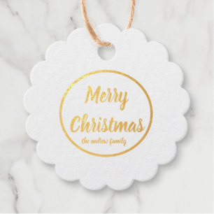 Moderne kerstcadeaulabels bedankjes labels