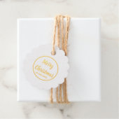 Moderne kerstcadeaulabels bedankjes labels (Met doos)