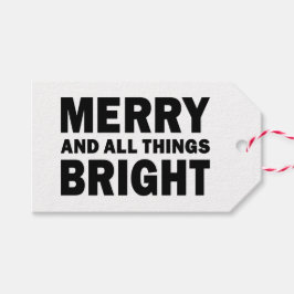 Moderne Kerstcadeautag | Prettig & Alles Schittere Cadeaulabel