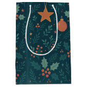 Moderne kerstcadeautas 2026 – trendy vakantie medium cadeauzakje (Voorkant)