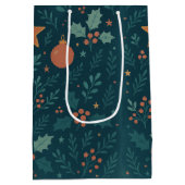 Moderne kerstcadeautas 2026 – trendy vakantie medium cadeauzakje (Achterkant)