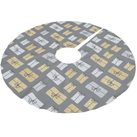 Moderne kerstcadeautjes kerstboom rok (Gekanteld)