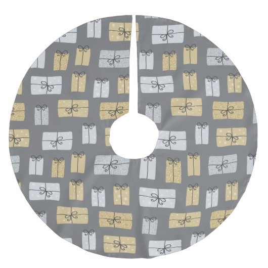 Moderne kerstcadeautjes kerstboom rok (Voorkant)