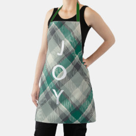 Moderne kerstcadeautjes met groen licht schort