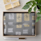 Moderne kerstcadeautjes tissuepapier (Geschenk)