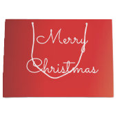 Moderne kerstcadeauzak met handvatten groot cadeauzakje (Voorkant)