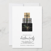 Moderne kerstcadedag kaart (Voorkant)