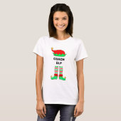 Moderne kerstcoach Elf T-Shirt (Voorkant volledig)