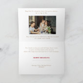 Moderne kerstcollage met meerdere foto's feestdagen kaart (Binnen)