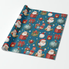 Moderne kerstdecoraties cadeaupapier