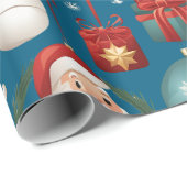 Moderne kerstdecoraties cadeaupapier (Rol Hoek)
