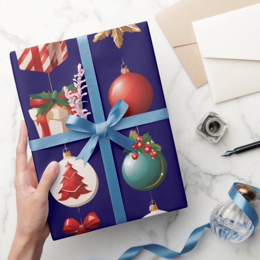 Moderne kerstdecoraties cadeaupapier (Geschenken)