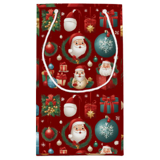 Moderne kerstdecoraties klein cadeauzakje