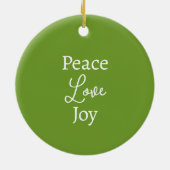 Moderne Kerstengel Rood Groene Holly Krans 2024 Keramisch Ornament (Achterkant)