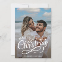 Moderne kerstfamilie foto Gold Hol