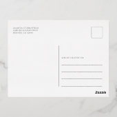 Moderne Kerstfeest Borrel Goud Folie Feestdagen Briefkaart (Achterkant)