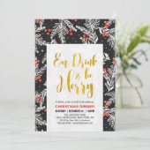 Moderne kerstfeest, feestelijke feestdagen kaart (Staand voorkant)